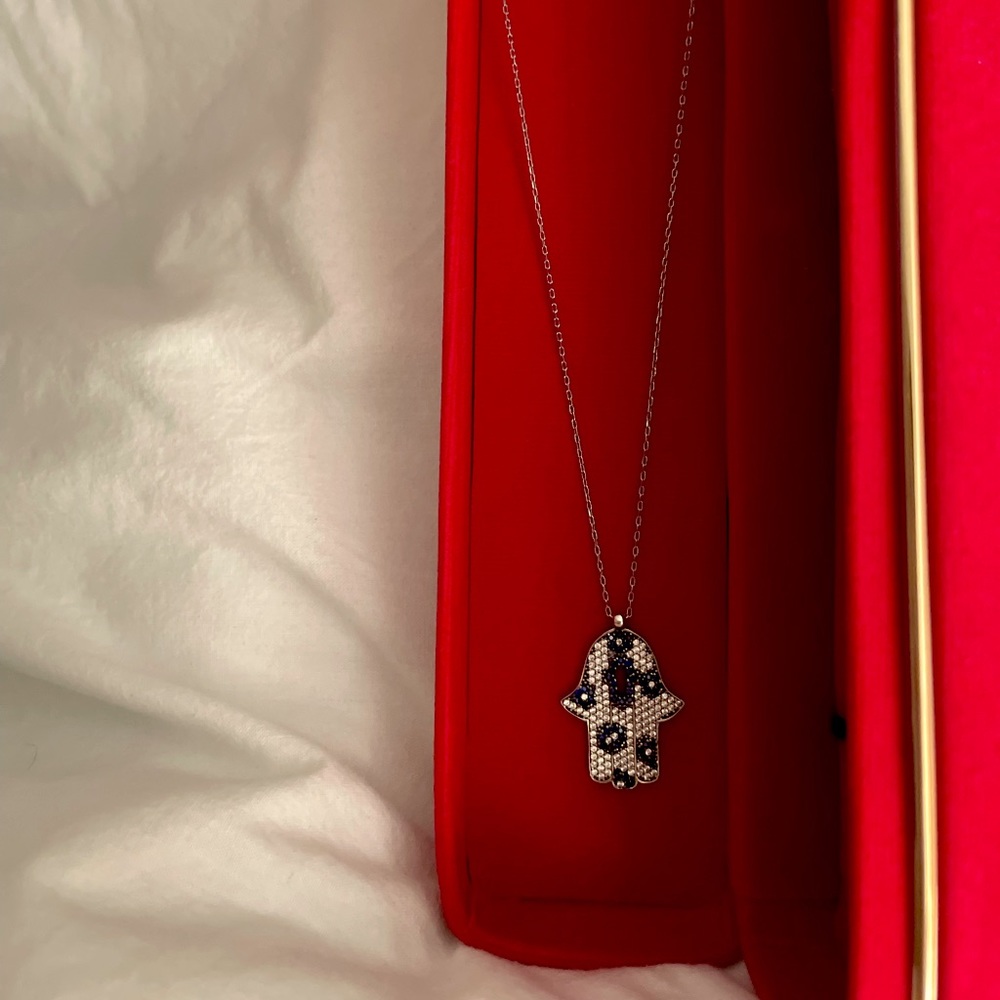 Hamsa 🪬 silver necklace
